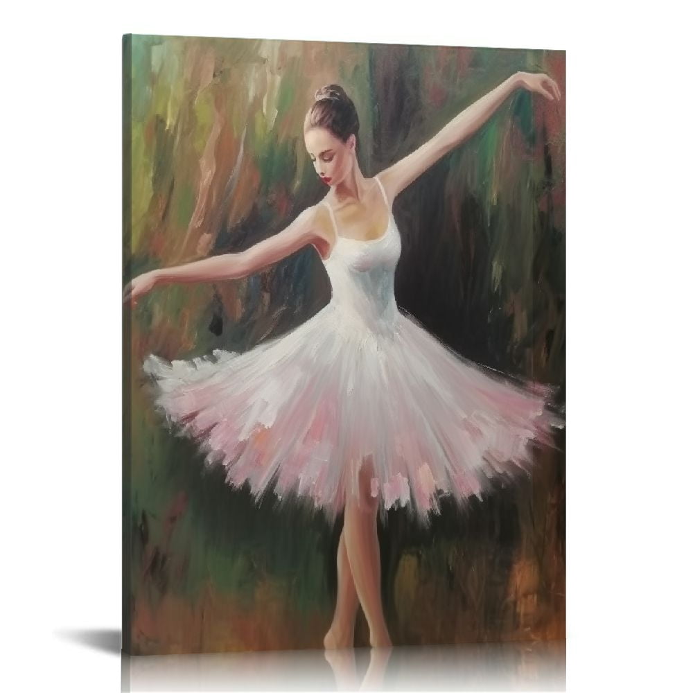 COMIO Hand Painted Oil Painting Ballet Dancer Modern Canvas Art Woman ...