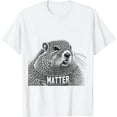 thumbnail image 1 of COMIO Happy Groundhog Day Lives Matter Distressed Gift T-Shirt, 1 of 3
