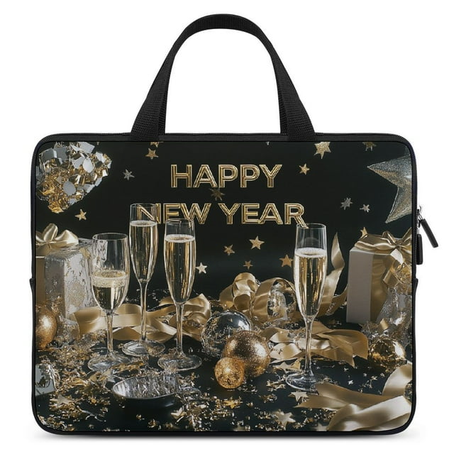 COMIO Happy New Year 2025 Laptop Handle Bag Computer Protect Case