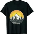 thumbnail image 1 of COMIO  Hiking Mountain T Shirt Sunrise River Adventure Shirt Summer Camping Tee Outdoor Explore Pine Tree Nature Travel Top, 1 of 3