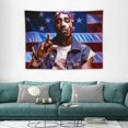 thumbnail image 1 of COMIO  Hip Hop Rapper Tapestry USA Cool Wall Decor Indoor Decor, 1 of 7
