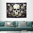 thumbnail image 1 of COMIO  Hippie Skull Tapestry Witchy Cat Tapestry Moon Phase Tapestries Mushroom Flower Plant Tapestry Boho Aesthetic Tapestry Wall Hanging for Bedroom Home Dorm, 1 of 7