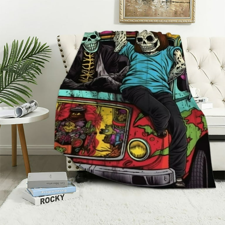COMIO Horror Movie Blanket Spooky and Cozy Halloween Throw Blanket Throw Blanket for Home Decoration and Gift for Horror Movie Lover Walmart