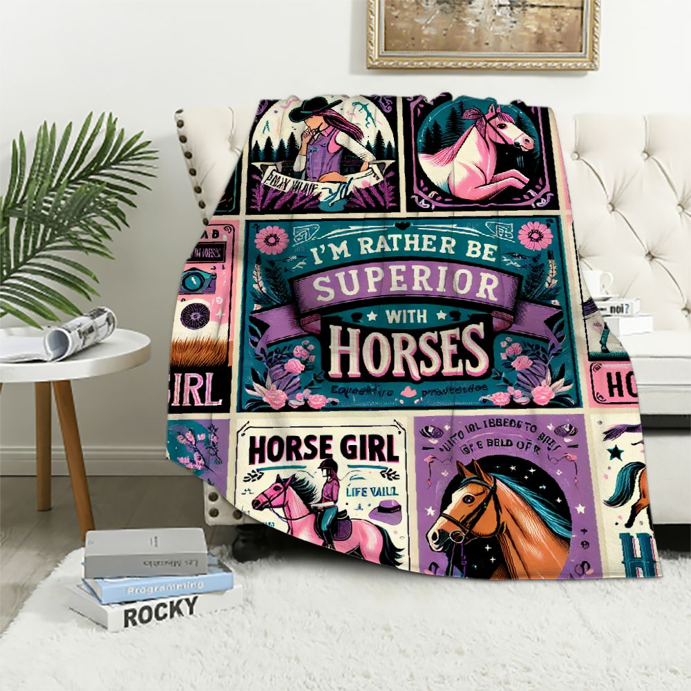 Chantilly Horse Blanket & Rattle Gift Set main image 1