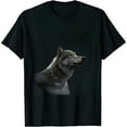 thumbnail image 1 of COMIO Howling Wolf Pack Sleeve T-Shirt Wild Wilderness Animals Nature Moon Tee, 1 of 3