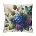 thumbnail image 1 of COMIO Hydrangea Pillow Cover Farmhouse Pillowcase for Sofa Living Room Car Cushion Case Home Decoration White, 1 of 5