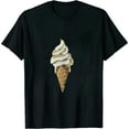 thumbnail image 1 of COMIO I'm Just Here For The Ice Cream Meme Cute Vanilla Soft Serve T-Shirt, 1 of 3