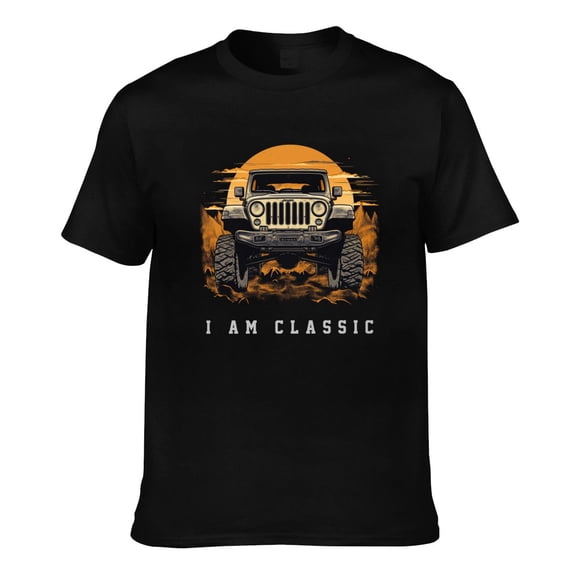 COMIO I'm Not Old I'm Classic Funny Car Graphic Men's Short Sleeve T-Shirt 180g