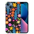 thumbnail image 1 of COMIO  Impact Case for iPhone 15 Pro [4X Military Grade Drop Tested / 8.2ft Drop Protection/Compatible with Magsafe] - Flower Prints - Bright Spring Flowers - Daisy Floral Pattern - Matte Black, 1 of 4