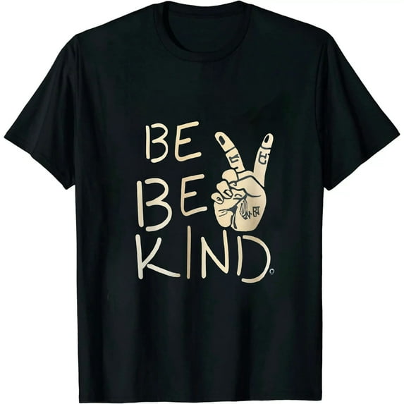 COMIO In A World Where You Can Be Anything Be Kind Peace Sign T-Shirt
