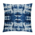 thumbnail image 1 of COMIO  Indigo Navy Blue Decorative Pillow Covers, Blue Shibori Abstract Tie Dye Striped Navy Indigo Double Sided Throw Pillow Covers Sofa Cushion Cover Square, 1 of 5