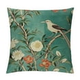thumbnail image 1 of COMIO  Ink Painting Watercolor Birds Flowers Fruits Tree Green Decorative Lumbar Throw Pillow Cover Case Home Living Room Bed Sofa Car, 1 of 5