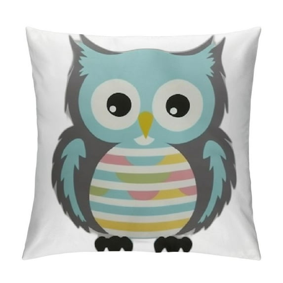 YANMS Inspirational Quote Cute Owl Lotor Pillow Case,Forest Animals Pillowcase,Gifts For Kids Girl Boy,Decorate Home Kids Room Bedroom Living Room Nursery Classroom