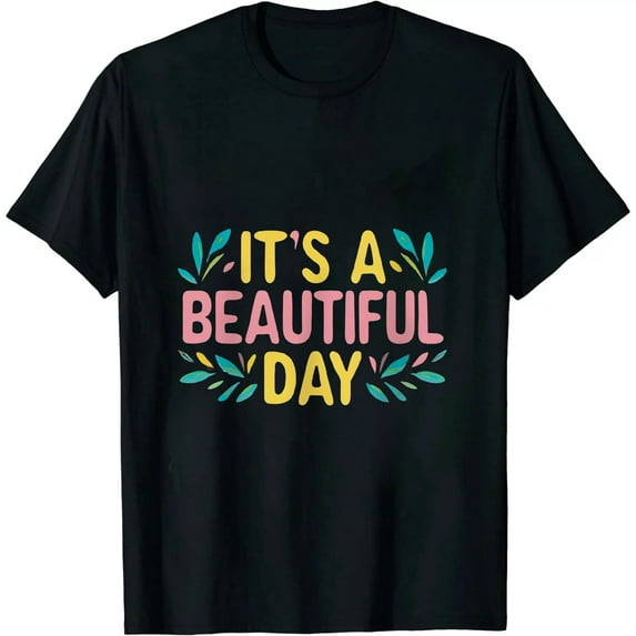 COMIO It's A Beautiful Day T-Shirt Graphic Tee Shirt