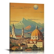 COMIO  Italy Florence Cathedral of Santa Maria del Fiore Vintage Travel Posters from Around the World Landscape Wall Art Print Decor Painting Gift Home Decoration Stickers
