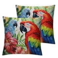 thumbnail image 1 of COMIO JES&amp;MEDIS Home Decorative Square Throw Pillowcase Cute Birds Parrot Cartoon Patten Cushion Pillows Cover,2pc, 1 of 6