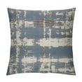 thumbnail image 1 of COMIO  Jacquard Geometric Irregular Striped Lines Decorative Throw Pillow Covers for Couch/Sofa/Bedroom, Blue and White, 1 of 5