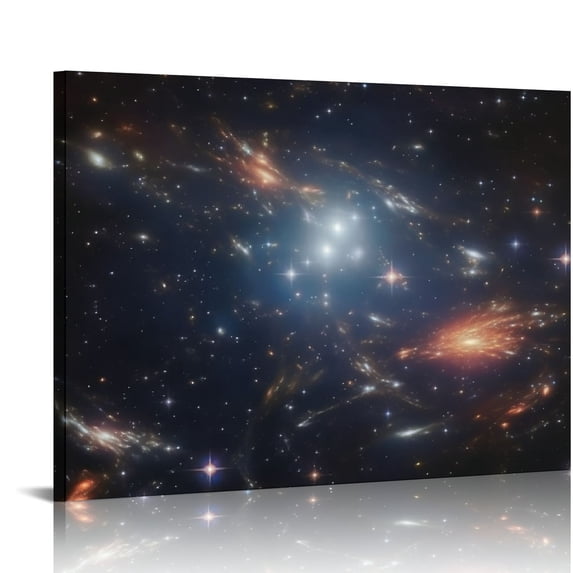 COMIO James Webb Space Telescope First Image Poster Deep Field Image Galaxy Wall Art Picture Print Canvas Painting Canvas Wall Posters Art Picture Print Modern Family Decor Posters