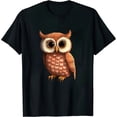 thumbnail image 1 of COMIO Just A Girl Who Loves Owls T-Shirt, 1 of 3