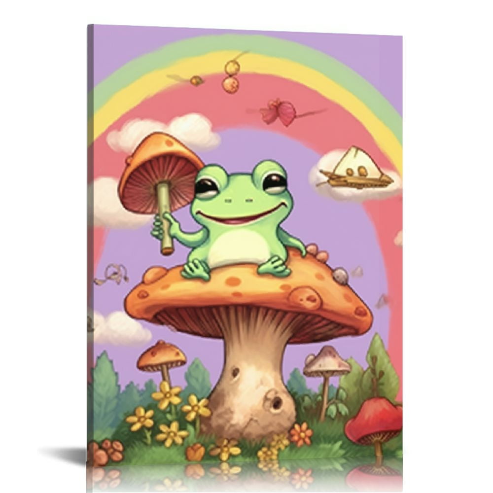 Mushroom Frog Creature online original painting