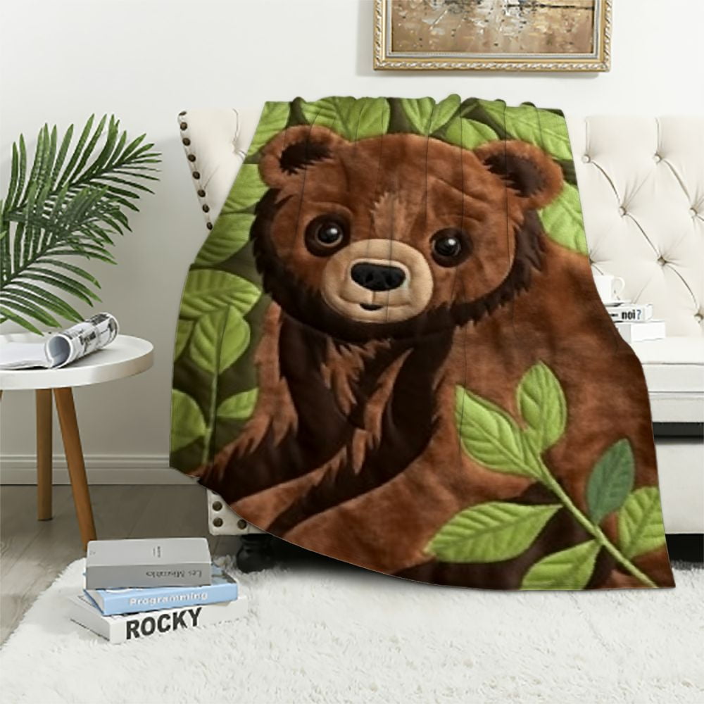 Brown Bear Bear Sherpa Blanket Carstens Sherpa Throw Blanket Bear