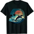 thumbnail image 1 of COMIO Killer Whale Orcas Ocean Animal Lover Diver Gift Waves Orca T-Shirt, 1 of 3