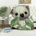 thumbnail image 1 of COMIO  Koala Blankets for Kids Boys Girls Cute Animal Pattern Blanket Cartoon Koala Printed Throw Blanket Nature Theme Sherpa Blanket for Couch Bed Sofa Plush Blankets Baby, 1 of 6