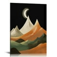 thumbnail image 1 of COMIO  Large Framed Canvas Boho Wall Art Mid Century Modern Wall Art Minimalist Wall Art Black Beige Neutral Abstract Geometric Canvas Prints for Living Room Bathroom, 1 of 5