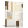 thumbnail image 1 of COMIO  Large Framed Wall Art, Neutral Beige Canvas Wall Art with Abstract Prints, Modern Contemporary Wall Art Decor for Living Room, Bedroom, 1 of 4