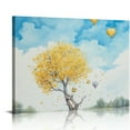 thumbnail image 1 of COMIO Large Wall Art Paintings for Bedroom Tree Wall Decor Gold Flower Wall Painting Textured Canvas Picture Modern Abstract Home Decorations for Living Room Kitchen Office Wall Decorations, 1 of 4