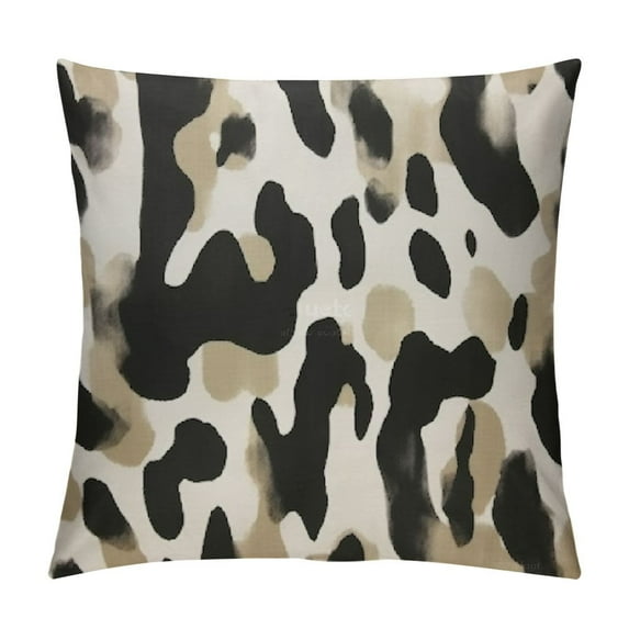 COMIO Leopard Pillows Covers Cheetah Decorative Animal Brown Grey Farmhouse Fashion Home Sofa Soft Cushion Cover Throw Pillowcase Gift for Couch Indoor Bed
