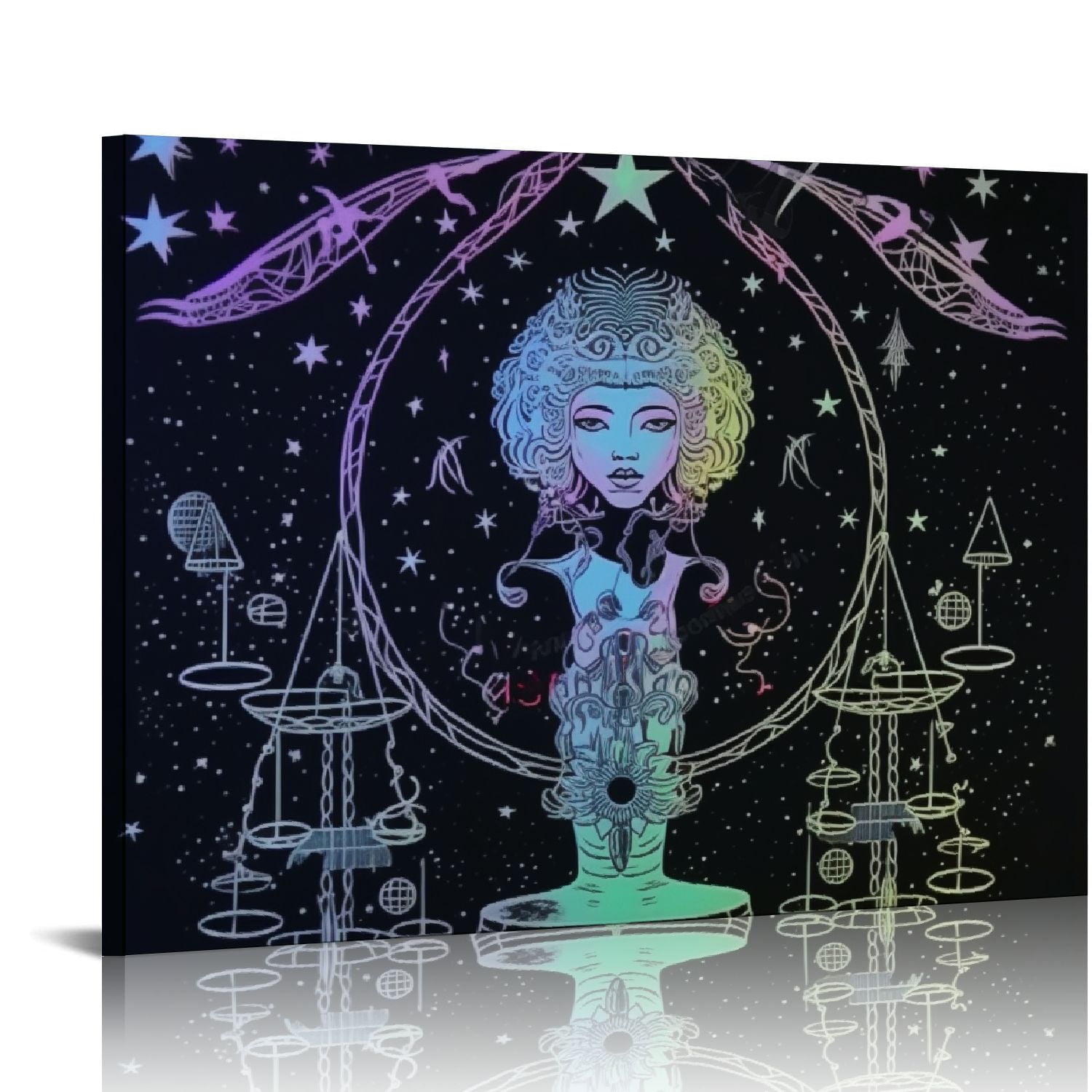 COMIO Libra Constellation Tapestry Zodiac Sign Tapestry Horoscope