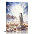 thumbnail image 1 of COMIO  Life The Parable of the Lost Sheep Jesus Christian Scripture Bible Wall Art Jesus Poster in Minimalist Boho Christian Home Decor Perfect Religious Wall Art Gift ( No Frame, 1 of 4