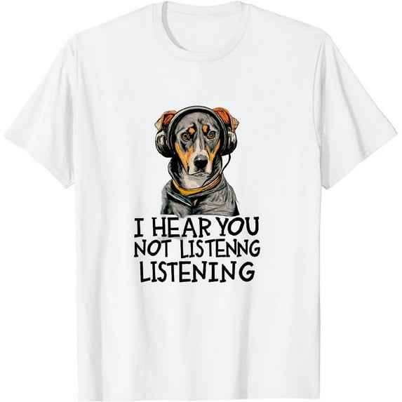 COMIO Long Haired Dachshunds I hear you not listening T-Shirt