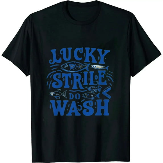 COMIO Lucky Fishing Shirt Bass Fish Funny Fisherman Kids Men Women T-Shirt