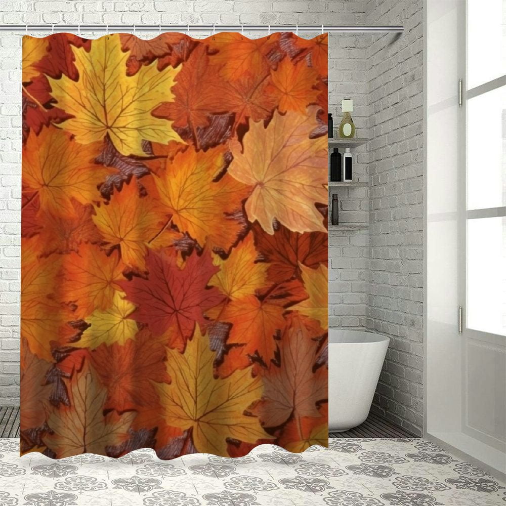 COMIO Maple Autumn Leaves Fall Leaf Red Golden Brown Bright Color