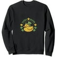 thumbnail image 1 of COMIO Men's Casual Round Neck Sweatshirt - Graphic Design, Dark Background Theme, Sturdy and Comfortable Black, 1 of 3