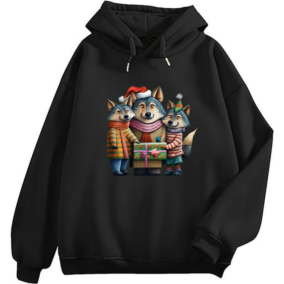 COMIO Men's Thrasher Hoodie Pullover Long Sleeve Hoodie Black