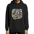 thumbnail image 1 of COMIO Men's Thrasher Hoodie Vampire Teeth Pullover Hoodie Black, 1 of 4