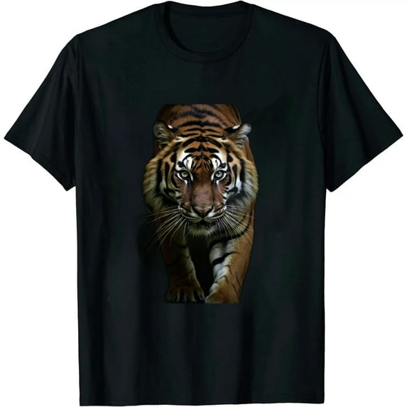 COMIO Men's Tiger T-Shirt Summer Short Sleeve Tees Tops Fantasy Animal Theme Shirt Realistic Graphic Shirt