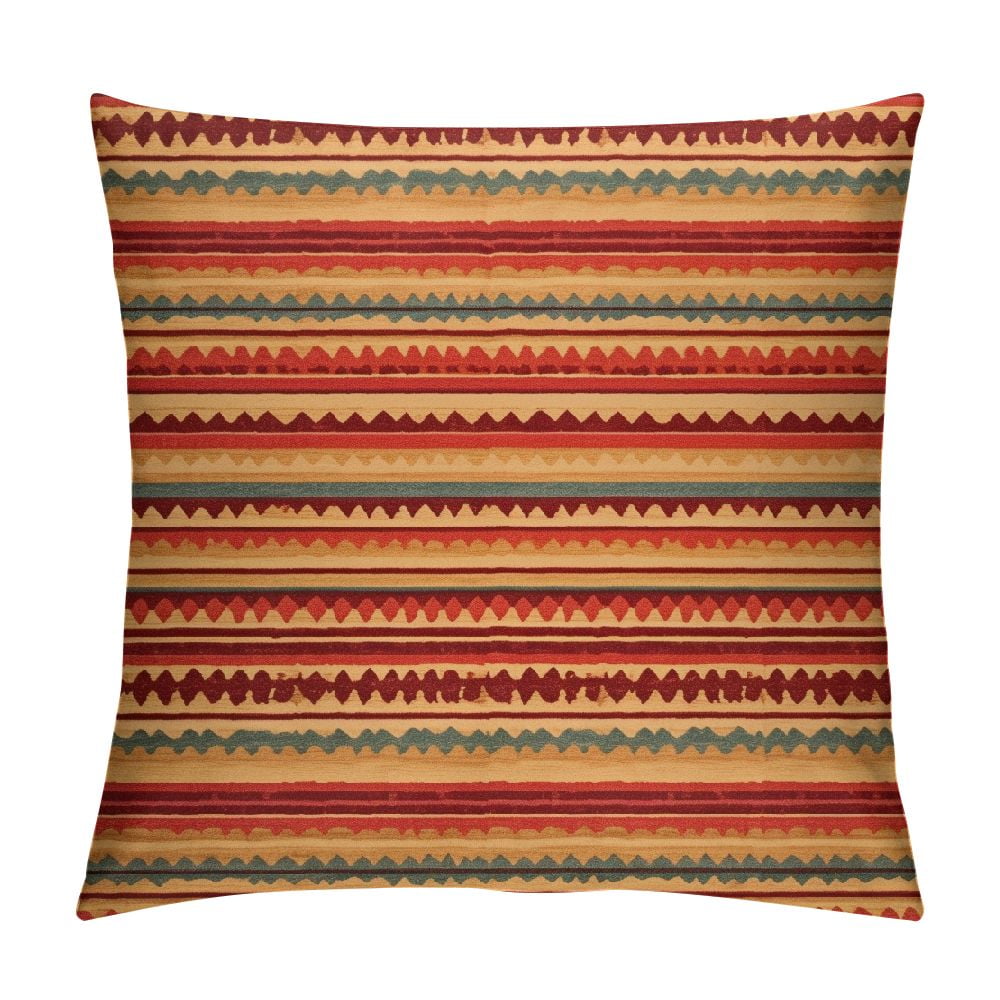 COMIO Mexican Throw Pillow Cushion Cover, Aztec Culture Theme Classical