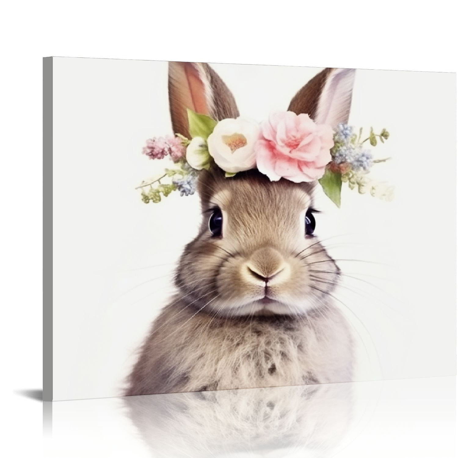 COMIO Minimalist Bunny Rabbit Nursery Wall Canvas Painting Print and ...