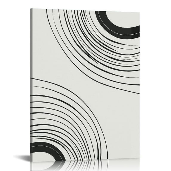 COMIO Minimalist Circle Geometric Line Art Boho Wall Art Neutral Abstract Painting Pictures Boho Prints Wall Art Artwork Posters for Bedroom Living Room Wall Decor