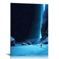 thumbnail image 1 of COMIO Modern Artwork Oil Hd Canvas Prints Starry Sky Snow Mountain Scenery Pictures Paintings On Canvas Wall Art Photo For Living Room Kitchen Bedroom Home Modern Decorations Gift, 1 of 4
