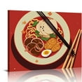 thumbnail image 1 of COMIO Modern Kitchen Wall Decor Art Food Japanese Ramen Canvas Print Framed Retro Exhibition Painting Chef Poster for Home Kitchen Wall & Tabletop Decor, 1 of 4
