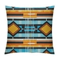 thumbnail image 1 of COMIO  Modern Simple Geometric Style Vibrant Orange Throw Pillow Covers., 1 of 5