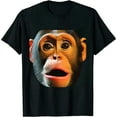 thumbnail image 1 of COMIO Monkey Face Breath Funny Men Womens Halloween Costume T-Shirt, 1 of 3