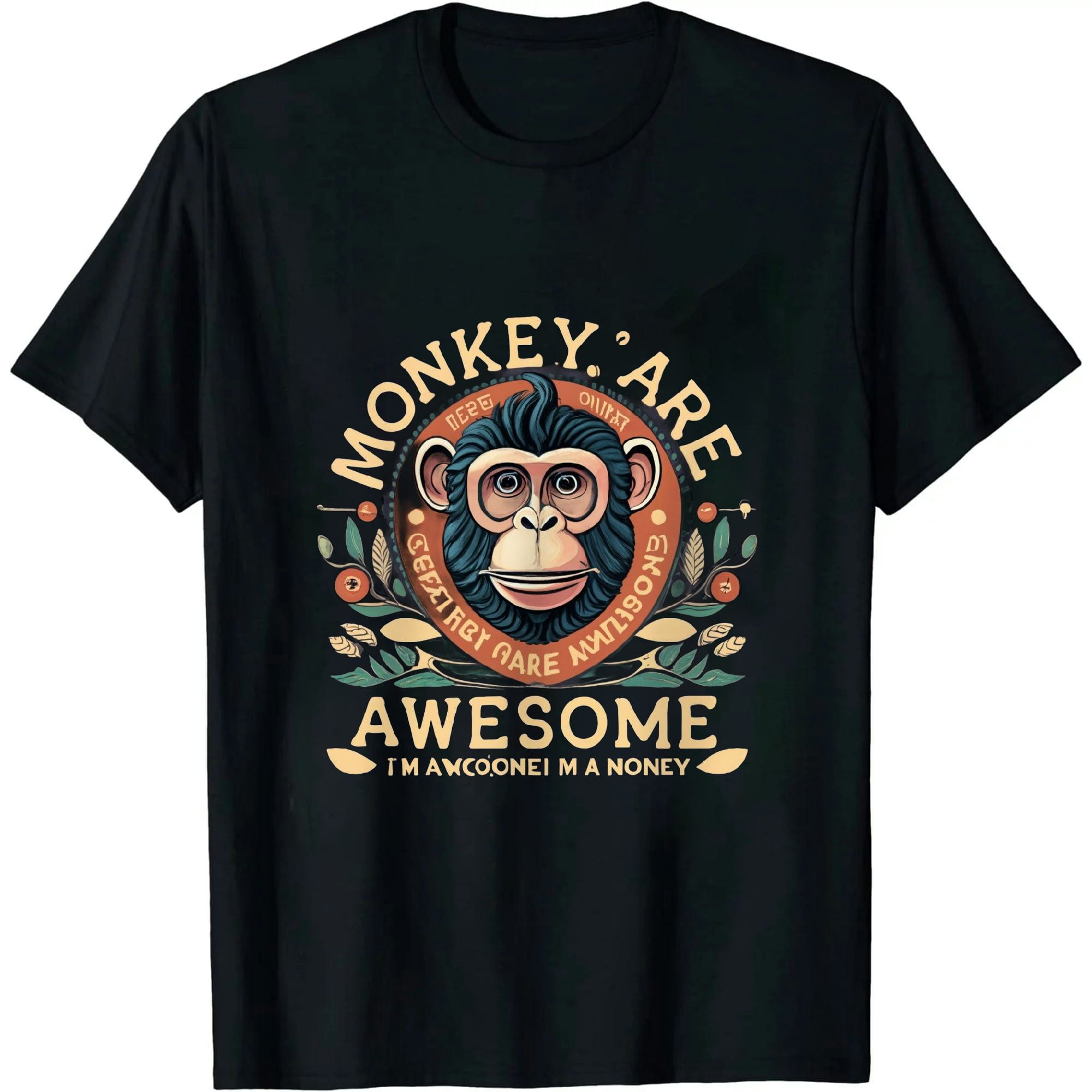 COMIO Monkeys Are Awesome I'm Awesome Therefore I'm A Monkey T-Shirt ...