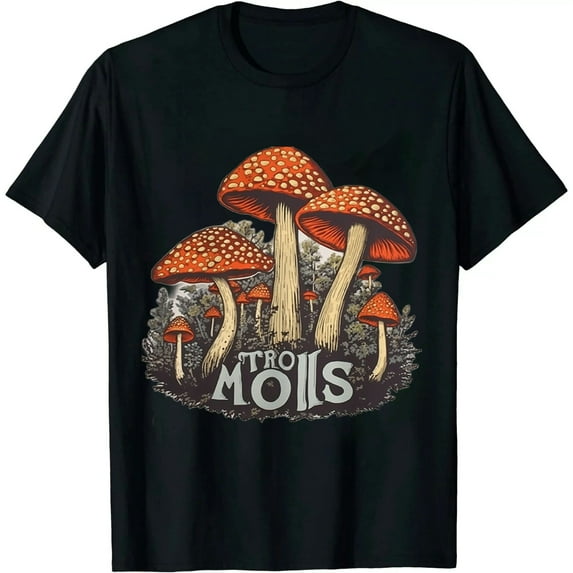 COMIO Morels Mushroom Shirt, Vintage Botanical T-Shirt, Funny Cottagecore Graphic Tee, Goblincore Morchella Outfit, Saying Mycology Aesthetic Shirt, Gardening Mushroom Hunting Lovers Gift