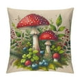 thumbnail image 1 of QZHH Mushroom Pillow Case Decorative Square Couch Pillow Cover Cute Throw Pillowcase for Sofa Living Room Bed Decoration, 1 of 5